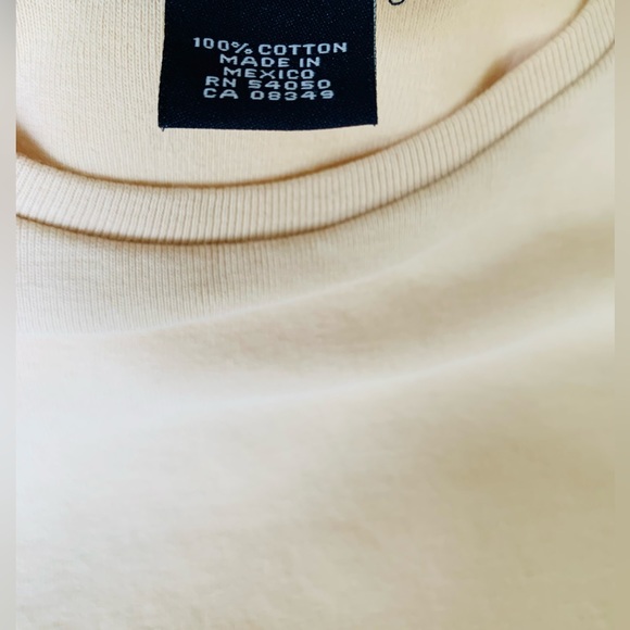 Jones New York Signature 100% cotton tops lot of 2 crew neck brown & creamy tan - Picture 15 of 16